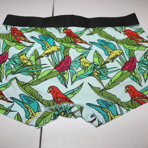 MeUndies Tropical Parrots men's Trunks size medium NWOT - Picture 2 of 4